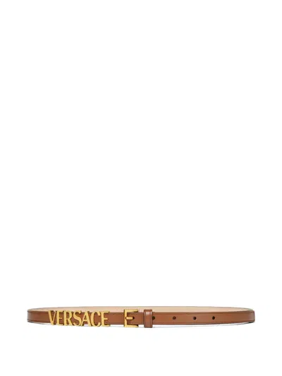 VERSACE LOGO-LETTERING BELT
