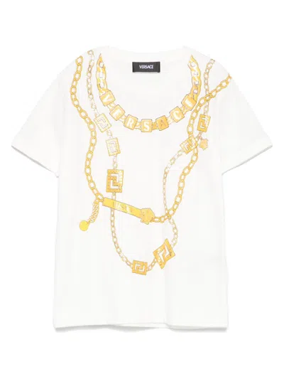 VERSACE LOGO-PRINT T-SHIRT