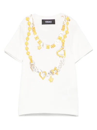 VERSACE LOGO-PRINT T-SHIRT