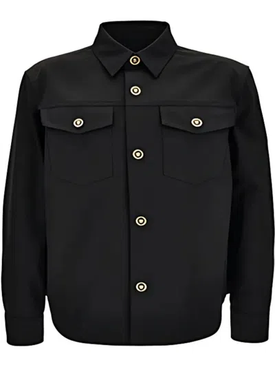 VERSACE LOGO SHIRT JACKET