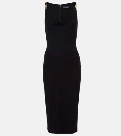 VERSACE MEDUSA '95 CRÊPE MIDI DRESS