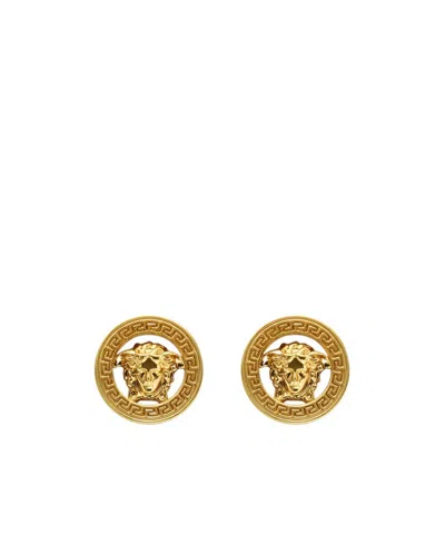 VERSACE VERSACE MEDUSA HEAD LOGO-ENGRAVED EARRINGS