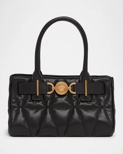 VERSACE MEDUSA 95 SMALL QUILTED LEATHER SHOULDER BAG