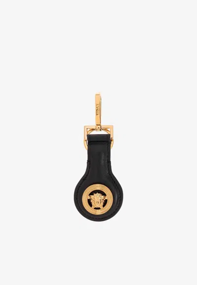 VERSACE MEDUSA BIGGIE LEATHER KEYCHAIN