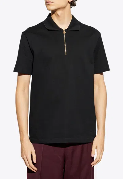 VERSACE MEDUSA BIGGIE ZIP POLO T-SHIRTS