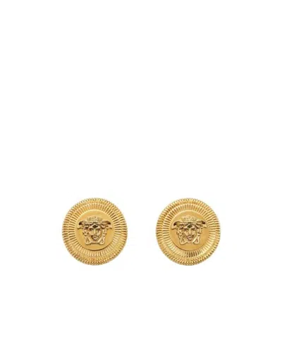 VERSACE MEDUSA-DETAIL STUD EARRINGS