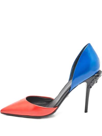 VERSACE MEDUSA-HEAD LEATHER PUMPS