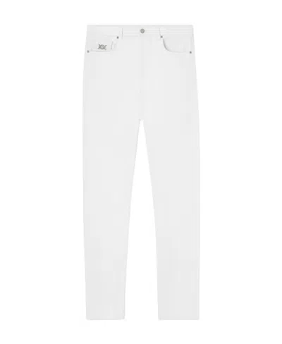 VERSACE VERSACE LOGO-PATCH STRAIGHT-LEG JEANS