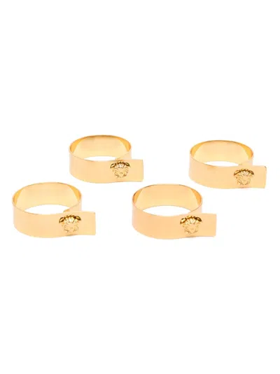 VERSACE MEDUSA-HEAD NAPKIN RINGS (SET OF FOUR)