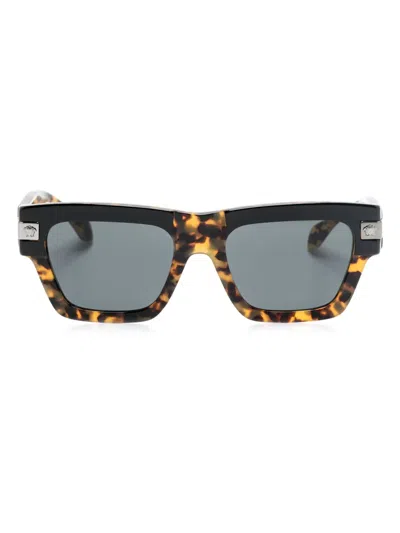 VERSACE MEDUSA HEAD SQUARE-FRAME SUNGLASSES
