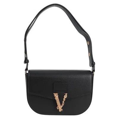 VERSACE MEDUSA LEATHER SHOULDER BAG (PRE-OWNED)