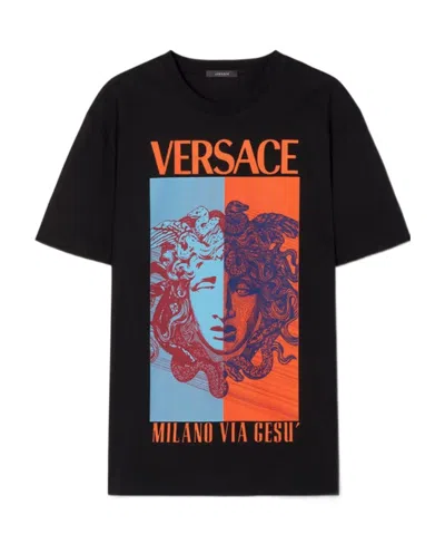 VERSACE MEDUSA-PRINT T-SHIRT