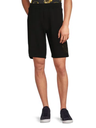 VERSACE MEN'S LOGO COTTON SHORTS