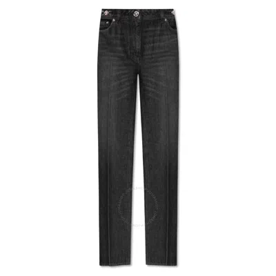 VERSACE VERSACE MID-RISE MEDUSA STRAIGHT-LEG JEANS