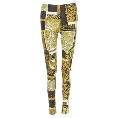 VERSACE MOSAIC BAROCCO SCALED STRETCHY LEGGINGS