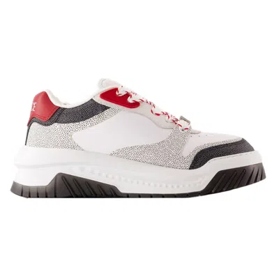 VERSACE ODISSEA SNEAKERS - VERSACE - LEATHER - BLACK