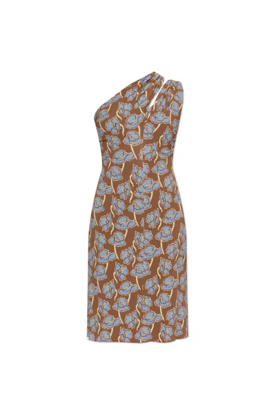 VERSACE VERSACE ONE SHOULDER DRESS