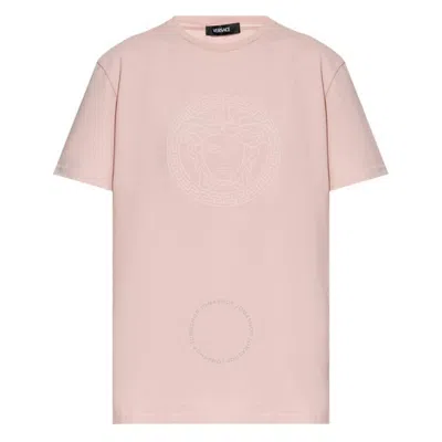 VERSACE VERSACE OVERSIZED MEDUSA COTTON T-SHIRT