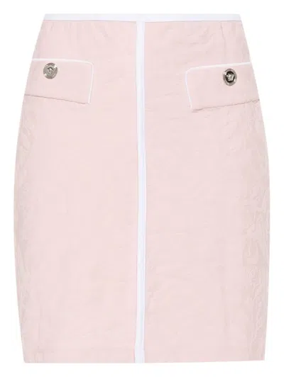 VERSACE PATTERNED-JACQUARD MINI SKIRT