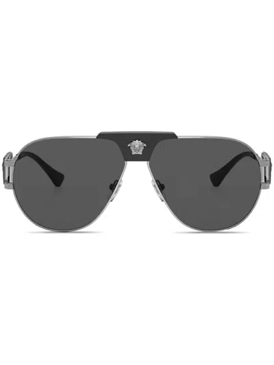 VERSACE PILOT-FRAME SUNGLASSES