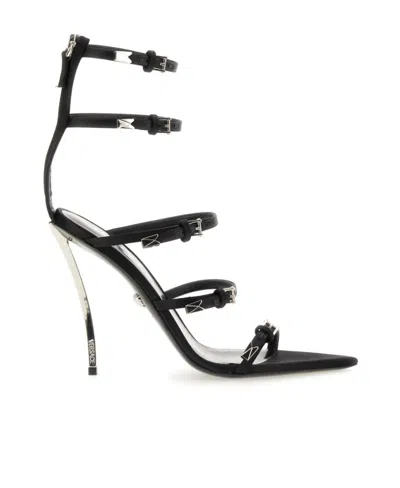 VERSACE VERSACE PIN-POINT BUCKLE-STRAP FASTENED SANDALS