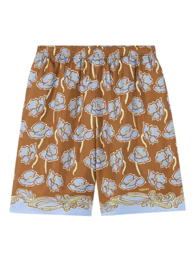 VERSACE POPPIES SHORTS