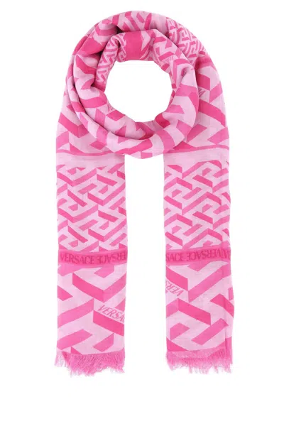 VERSACE PRINTED MODAL BLEND SCARF