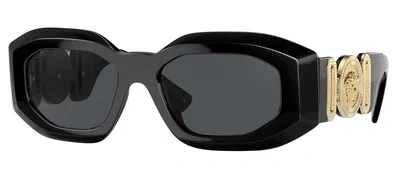 VERSACE VERSACE ROCK ICONS VE 4425U BLACK GOLD/GREY 54/18/145 MEN SUNGLASSES