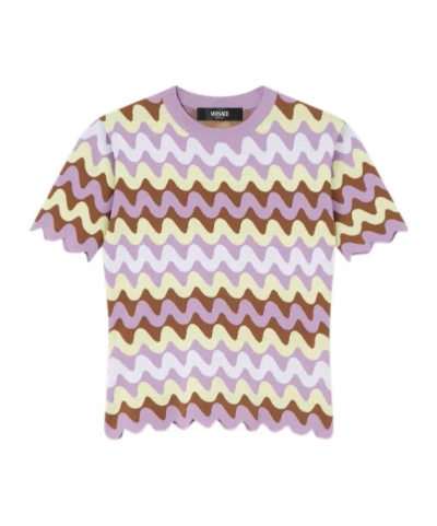 VERSACE SHORT SLEEVE SWEATER