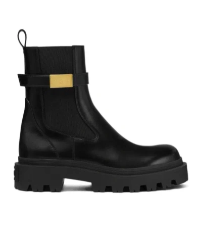 VERSACE VERSACE SLIP-ON ANKLE BOOTS