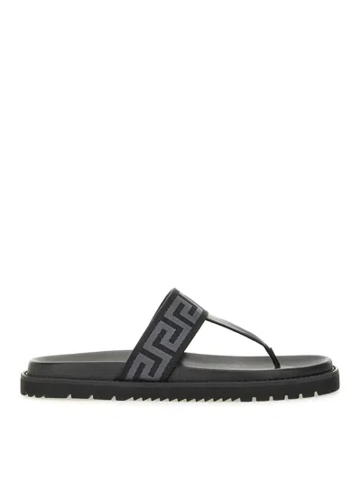 VERSACE SANDALIAS - NEGRO