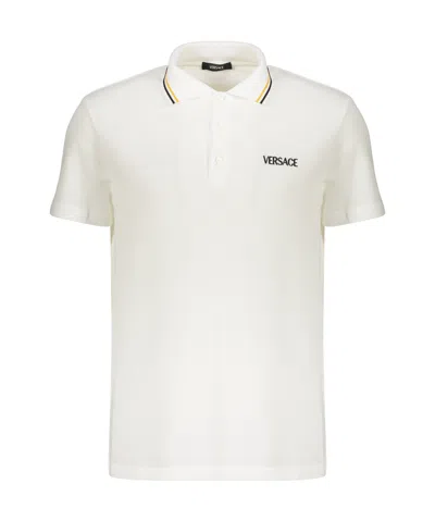 VERSACE SHORT SLEEVE COTTON POLO SHIRT