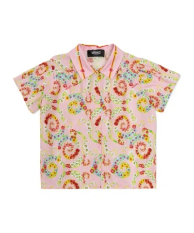 VERSACE VERSACE KIDS ALL-OVER PATTERNED SHORT-SLEEVED SHIRT