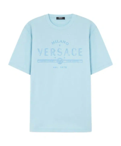 VERSACE LOGO-PRINT T-SHIRT