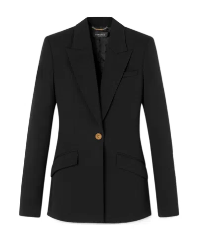 VERSACE VERSACE SINGLE-BREASTED BUTTONED BLAZER