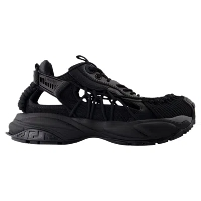 VERSACE SNEAKERS - VERSACE - LEATHER - BLACK