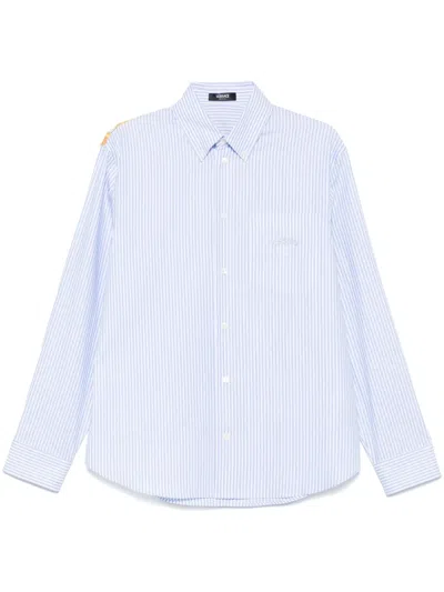 VERSACE MAXI CHAIN STRIPED SHIRT