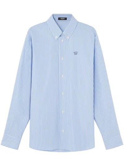 VERSACE MEDUSA STRIPED SHIRT