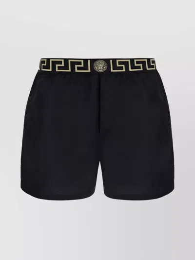 VERSACE GRECA PRINT SWIM SHORTS