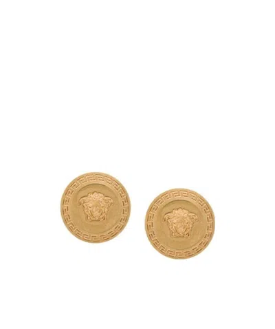 VERSACE MEDUSA EMBOSSED EARRINGS