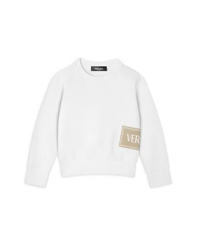 VERSACE UNISEX FLEECE '90 DAMIER PRINT SWEATSHIRT - BABY, LITTLE KID