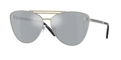 VERSACE VERSACE VE2267 15141U SILVER GOLD BLUE MIRROR SILVER 64 MM WOMEN'S SUNGLASSES
