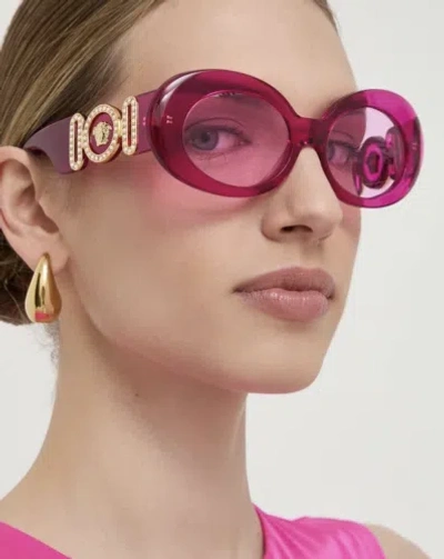 VERSACE VERSACE VE4426BU-5334-5-54 PINK SUNGLASSES