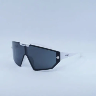 VERSACE VERSACE VE4461 314/87 WHITE/DARK GREY/MIRROR SILVER 47-147-125 SUNGLASSES