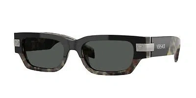 VERSACE VERSACE VE4465 545687 HAVANA DARK GREY 53 MM MEN'S SUNGLASSES