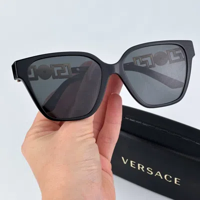 VERSACE VERSACE VE4471B GB1/87 BLACK DARK GREY SQUARE WOMEN SUNGLASSES VE 4471B