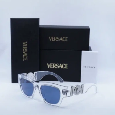 VERSACE VERSACE VE4479U 148/80 TRANSPARENT/BLUE 52-19-140 SUNGLASSES