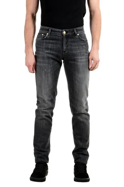 VERSACE VERSUS VERSACE VERSUS HERREN GRAU STRETCH RÖHRENJEANS GRÖSSE 30 31 32 33 34