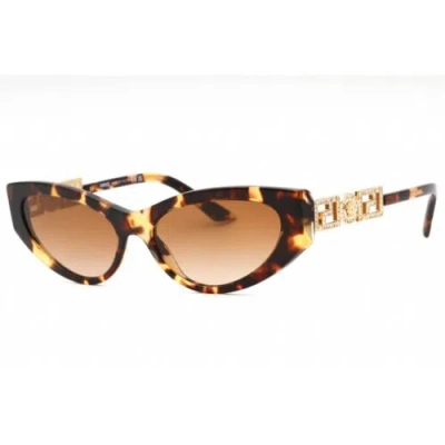 VERSACE VERSACE WOMEN'S SUNGLASSES TORTOISE PLASTIC CAT EYE FRAME 0VE4470B 547013