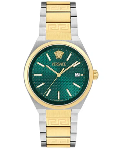VERSACE WOMEN'S SWISS V-AURIA TWO-TONE STAINLESS STEEL BRACELET WATCH 39MM